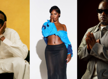 L-R (Mavo, Tiwa Savage, Wande Coal)