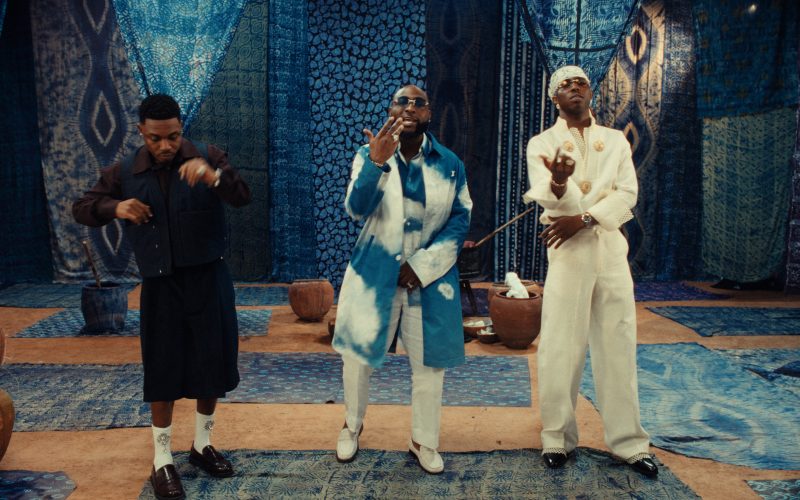 Davido Unveils Vibrant “B4 B4” Video With Mayorkun and Fola Davido B4 B4 Stills